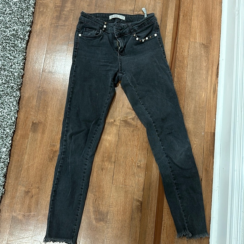 Zara jean with pearl detailing